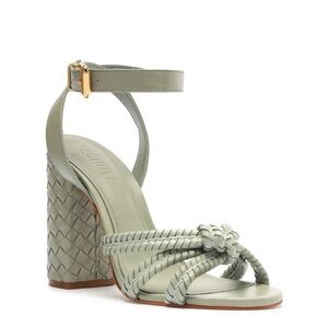 SCHUTZ Mint Green- Kareena Woven Leather Sandals-BRAND NEW!
